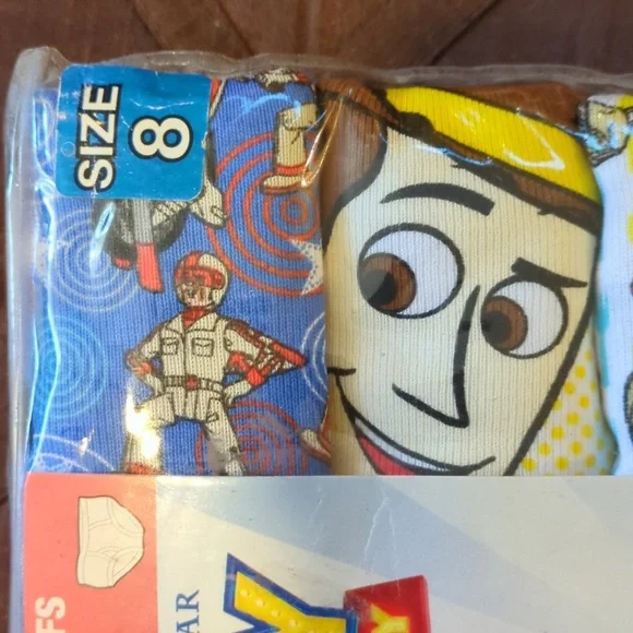 Toy Story 4 Boys 100% Cotton Briefs - Size 8 (5-Pack) - New in Package - Picture 6 of 7